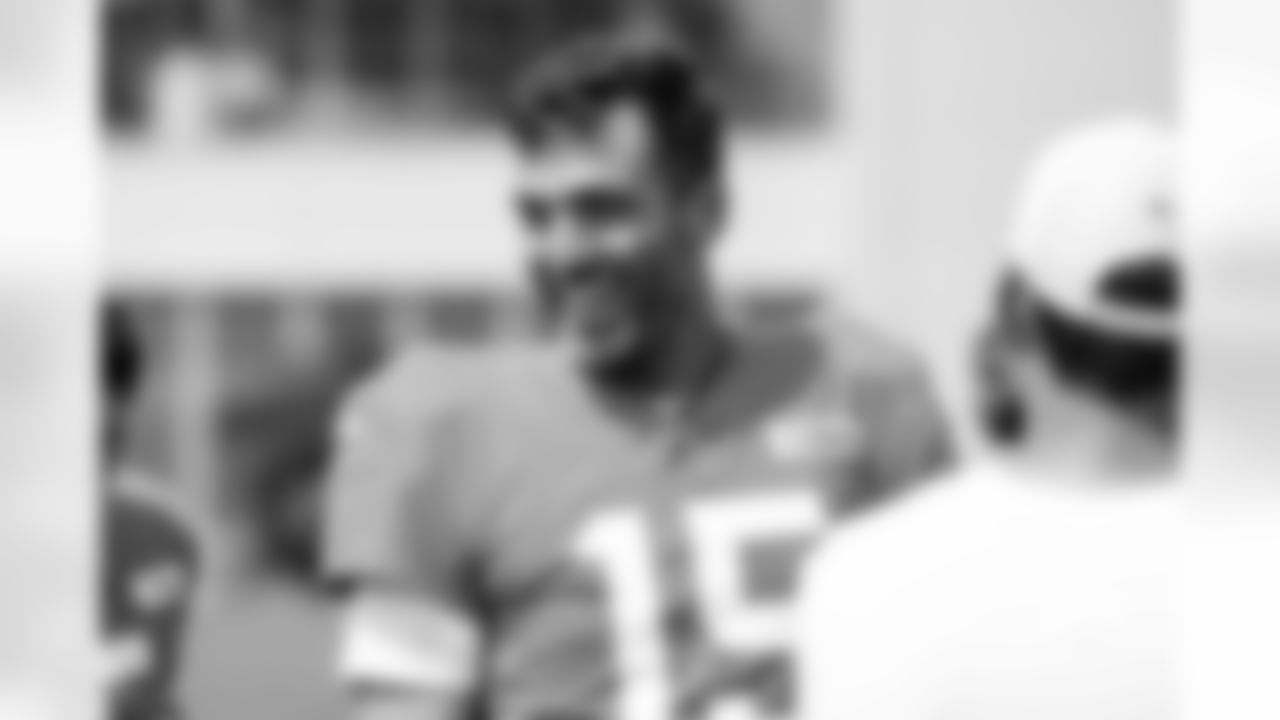 Quarterback Joe Flacco (15) during Day 10 of Training Camp at CrossCountry Mortgage Campus on August 4, 2025.