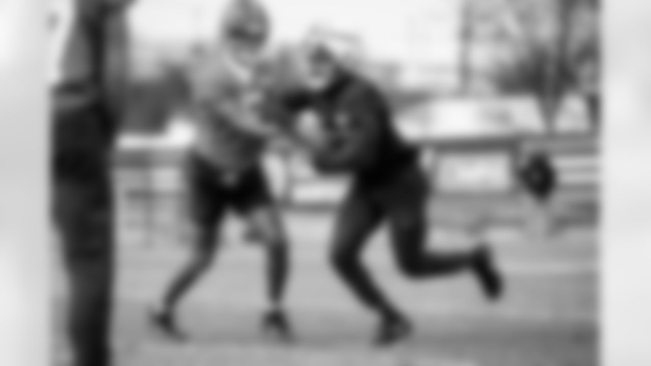 Running back Jacob Kibodi (36) during practice at CrossCountry Mortgage Campus on December 26, 2024.