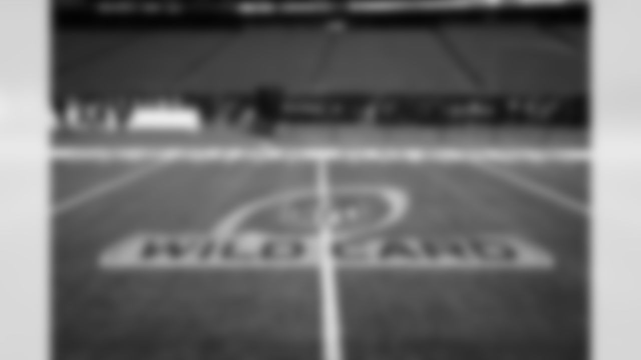 The stadium before a NFL Wild Card playoff football game between the Cleveland Browns and Houston Texans on January 13, 2024 at NRG Stadium.