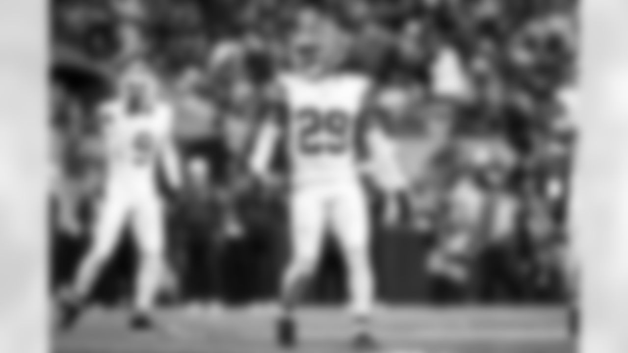 Cornerback Cameron Mitchell (29) during a preseason NFL football game between the Cleveland Browns and Seattle Seahawks on August 24, 2024 at Lumen Field.