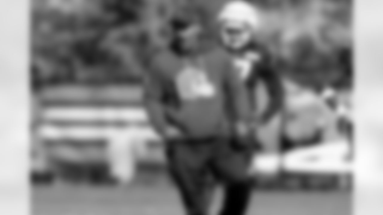 Running Backs Coach Duce Staley during practice at CrossCountry Mortgage Campus on October 8, 2025.