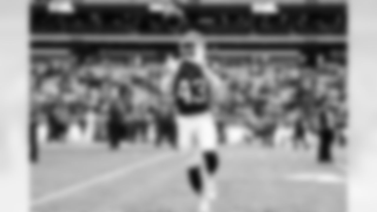Linebacker Mohamoud Diabate (43) before a NFL football game between the San Francisco 49ers and Cleveland Browns on November 30, 2025 at Huntington Bank Field.