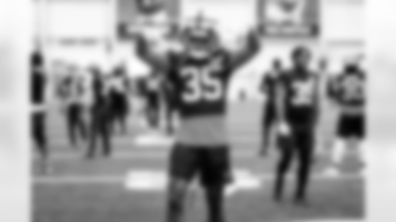 Cornerback Chigozie Anusiem (35) during practice at CrossCountry Mortgage Campus on December 5, 2024.