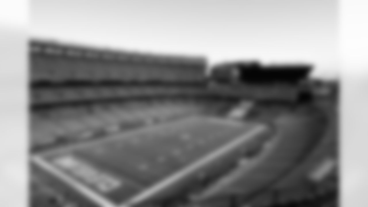 The stadium before a NFL football game between the Buffalo Bills and Cleveland Browns on December 21, 2025 at Huntington Bank Field.