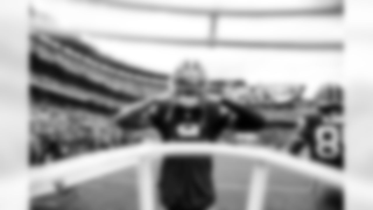 Safety Grant Delpit (9) before a NFL football game between the Baltimore Ravens and Cleveland Browns on November 16, 2025 at Huntington Bank Field.