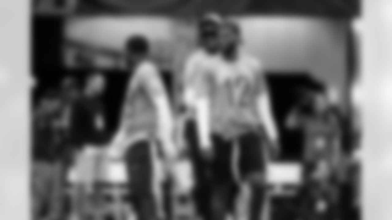 Quarterback Shedeur Sanders (12) during the second AFC Pro Bowl Practice at the Moscone Center in San Francisco on February 2, 2026.