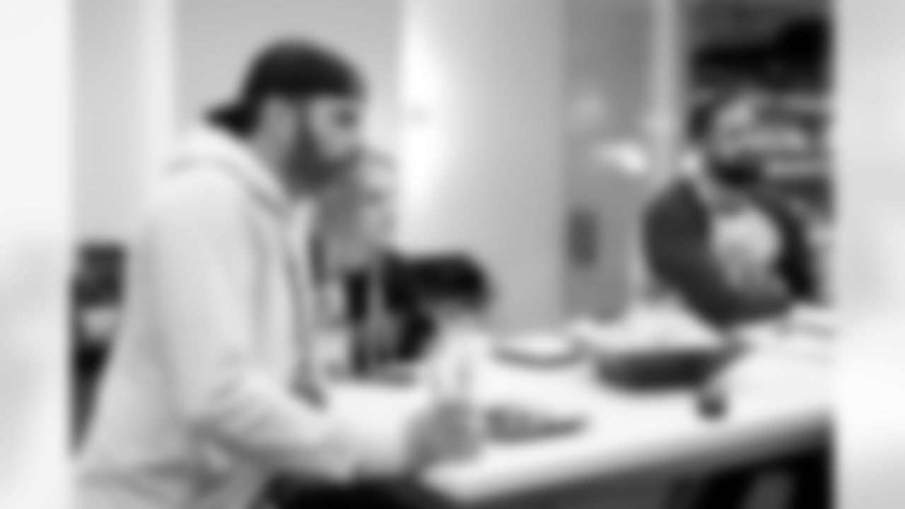 Defensive Coordinator Mike Rutenberg in the Cleveland Browns suite at the 2026 NFL Combine on February 26, 2026 in Indianapolis, Indiana.