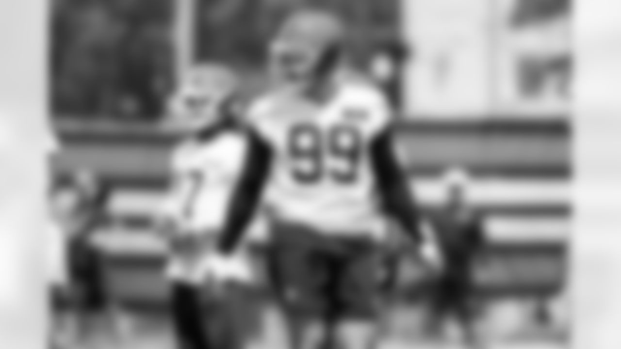 Defensive end Cameron Thomas (99) during the second day of mandatory minicamp at CrossCountry Mortgage Campus on June 11, 2025.