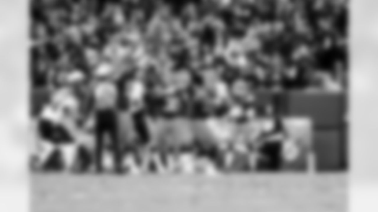 Defensive end Myles Garrett (95) during a NFL football game between the Baltimore Ravens and Cleveland Browns on November 16, 2025 at Huntington Bank Field.