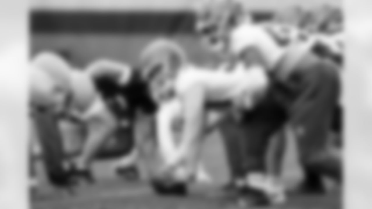Long snapper Rex Sunahara (50) during the first day of OTAs at CrossCountry Mortgage Campus on May 28, 2025.