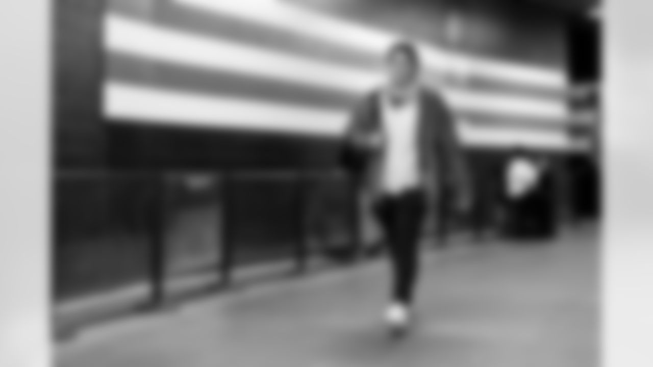 Center Luke Wypler (56) before a NFL football game between the Tennessee Titans and Cleveland Browns on December 7, 2025 at Huntington Bank Field.