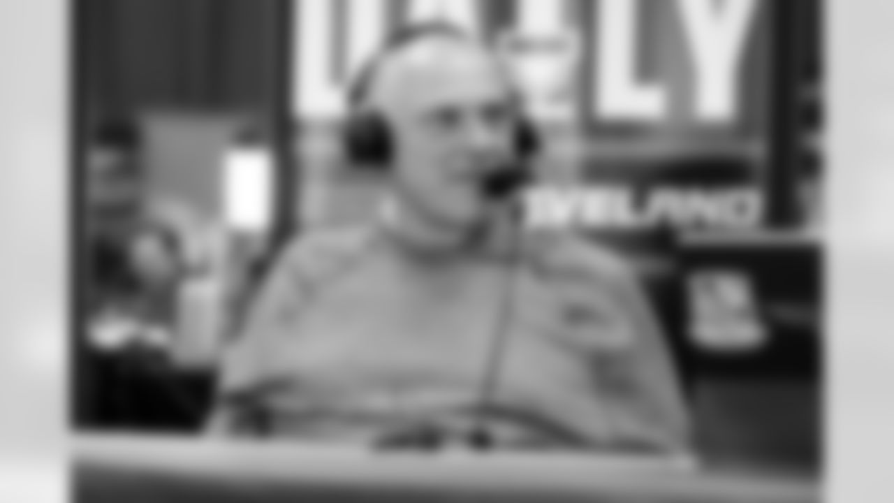 "The Godfather" Vic Carucci on Cleveland Browns Daily on location at the 2026 NFL Combine on February 24, 2026 in Indianapolis, Indiana.