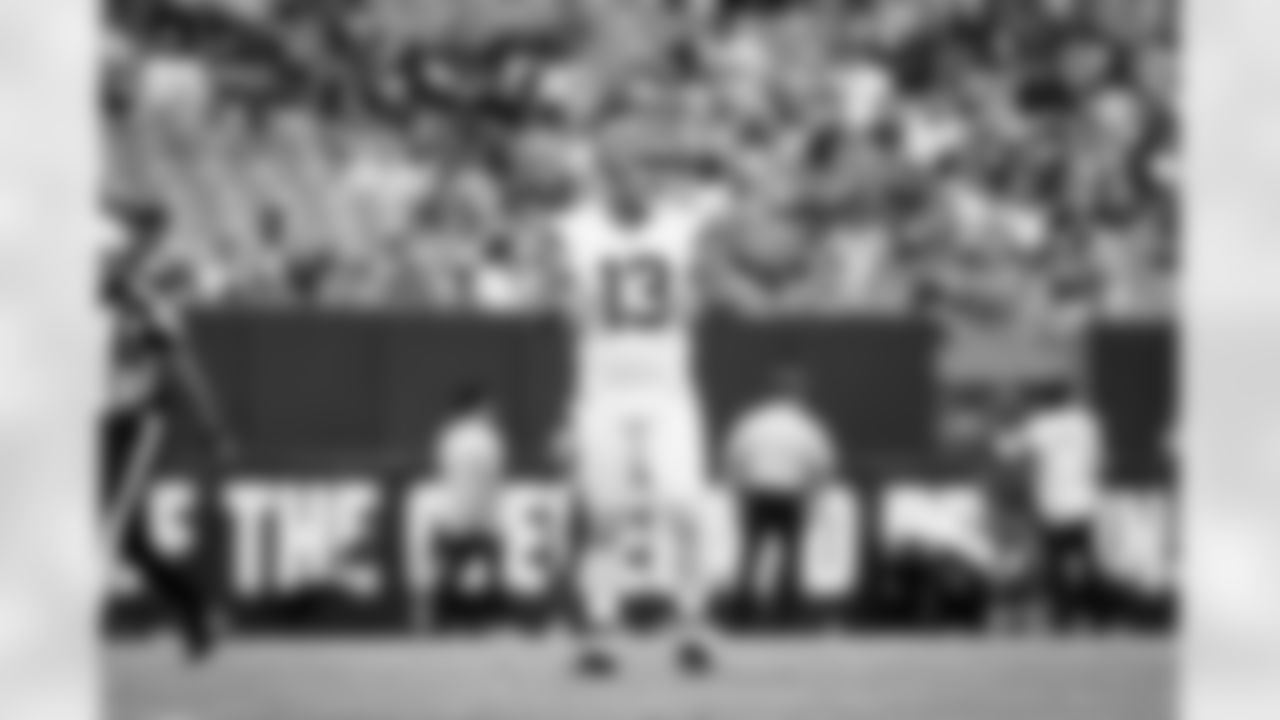 Punter Corey Bojorquez (13) during a preseason NFL football game between the Minnesota Vikings and Cleveland Browns on August 17, 2024 at Cleveland Browns Stadium.