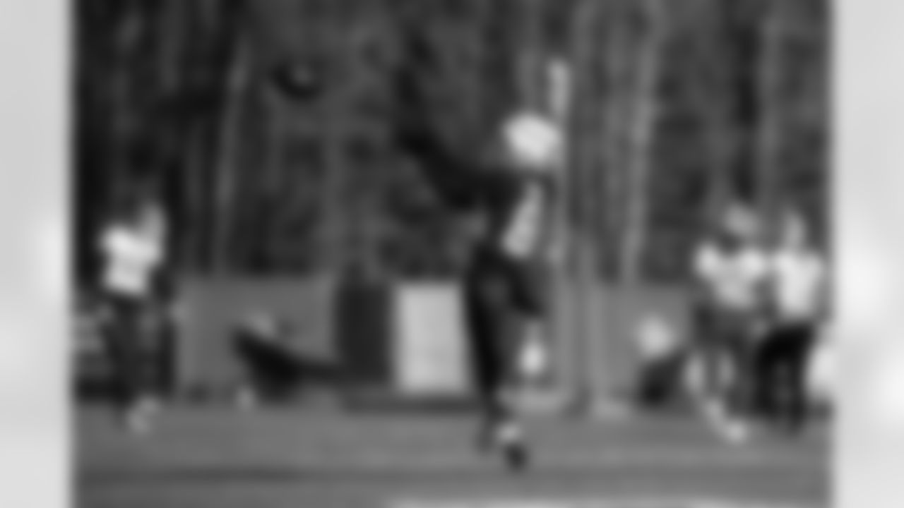 Wide receiver Gage Larvadain (84) during practice at CrossCountry Mortgage Campus on November 13, 2025.