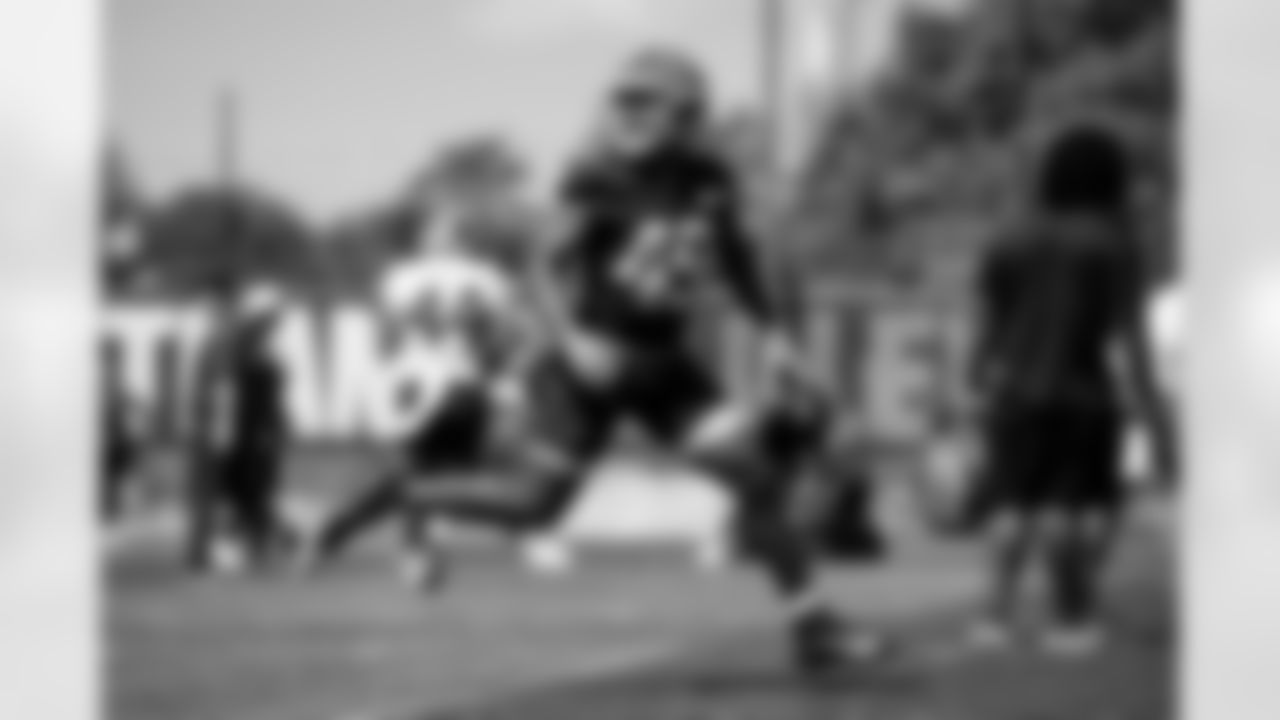 Cornerback Dyshawn Gales (49) during OTA 1 at CrossCountry Mortgage Campus on May 21, 2024.