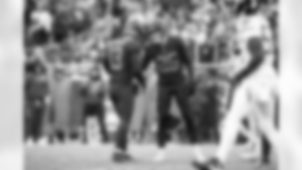 Punter Corey Bojorquez (13) and Kicker Andre Szmyt (25) during a NFL football game between the Tennessee Titans and Cleveland Browns on December 7, 2025 at Huntington Bank Field. The Browns lost 29-31.