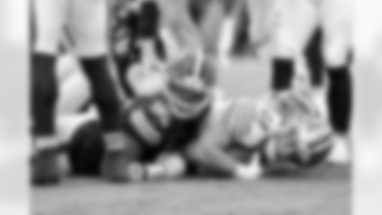 Defensive end Myles Garrett (95) during a NFL football game between the San Francisco 49ers and Cleveland Browns on November 30, 2025 at Huntington Bank Field. The Browns lost 8-26.