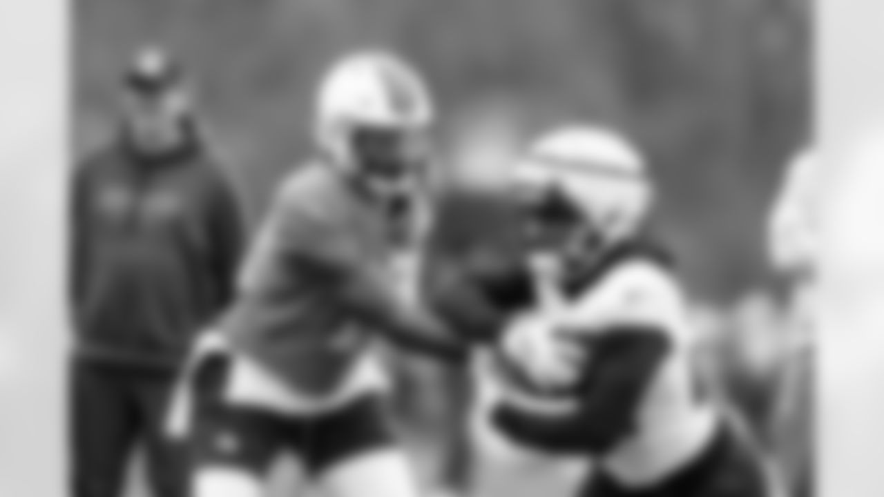 Quarterback Shedeur Sanders (12) and Running back Dylan Sampson (22) during practice at CrossCountry Mortgage Campus on November 20, 2025.