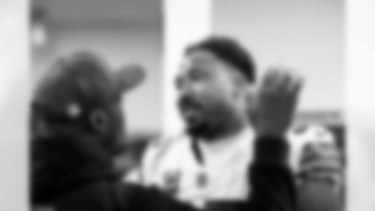 Defensive end Myles Garrett (95) after a NFL football game between the Cleveland Browns and Cincinnati Bengals on January 4, 2026 at Paycor Stadium. The Browns won 20-18.