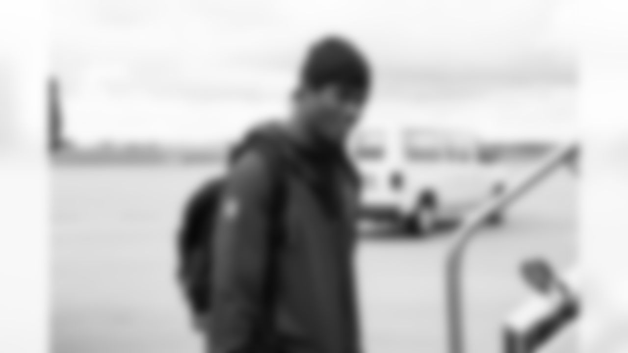 Cornerback Myles Harden (26) travels to Las Vegas on November 22, 2025.