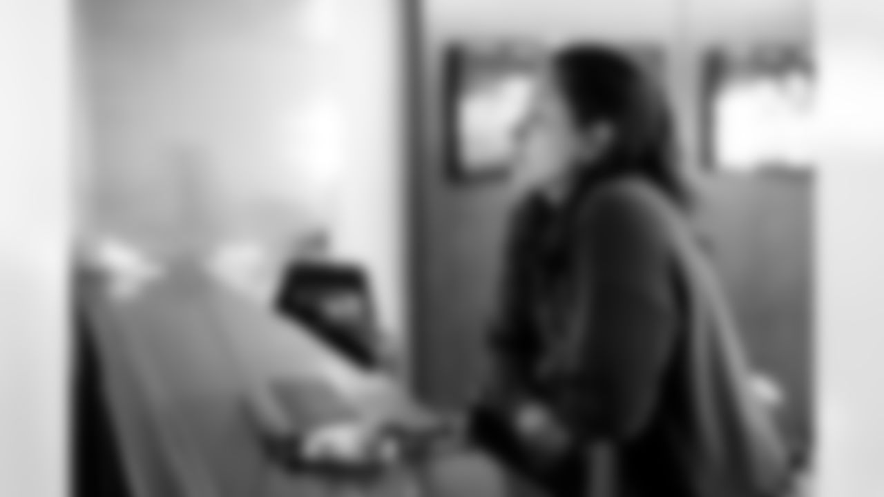 Director of Football Operations & Process Joy Tapajcik in the Cleveland Browns suite at the 2026 NFL Combine on February 26, 2026 in Indianapolis, Indiana.