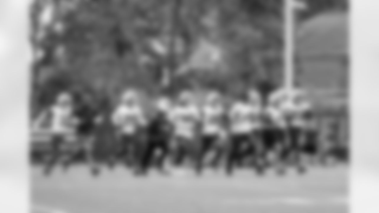 The Defensive backs during practice at CrossCountry Mortgage Campus on August 29, 2024.