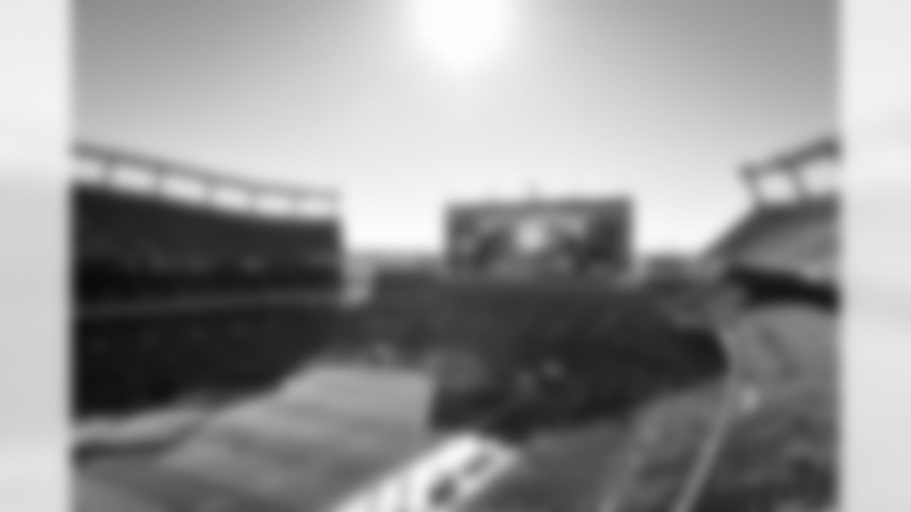 The stadium before a NFL football game between the Cleveland Browns and Denver Broncos on November 26, 2023 at Empower Field at Mile High.