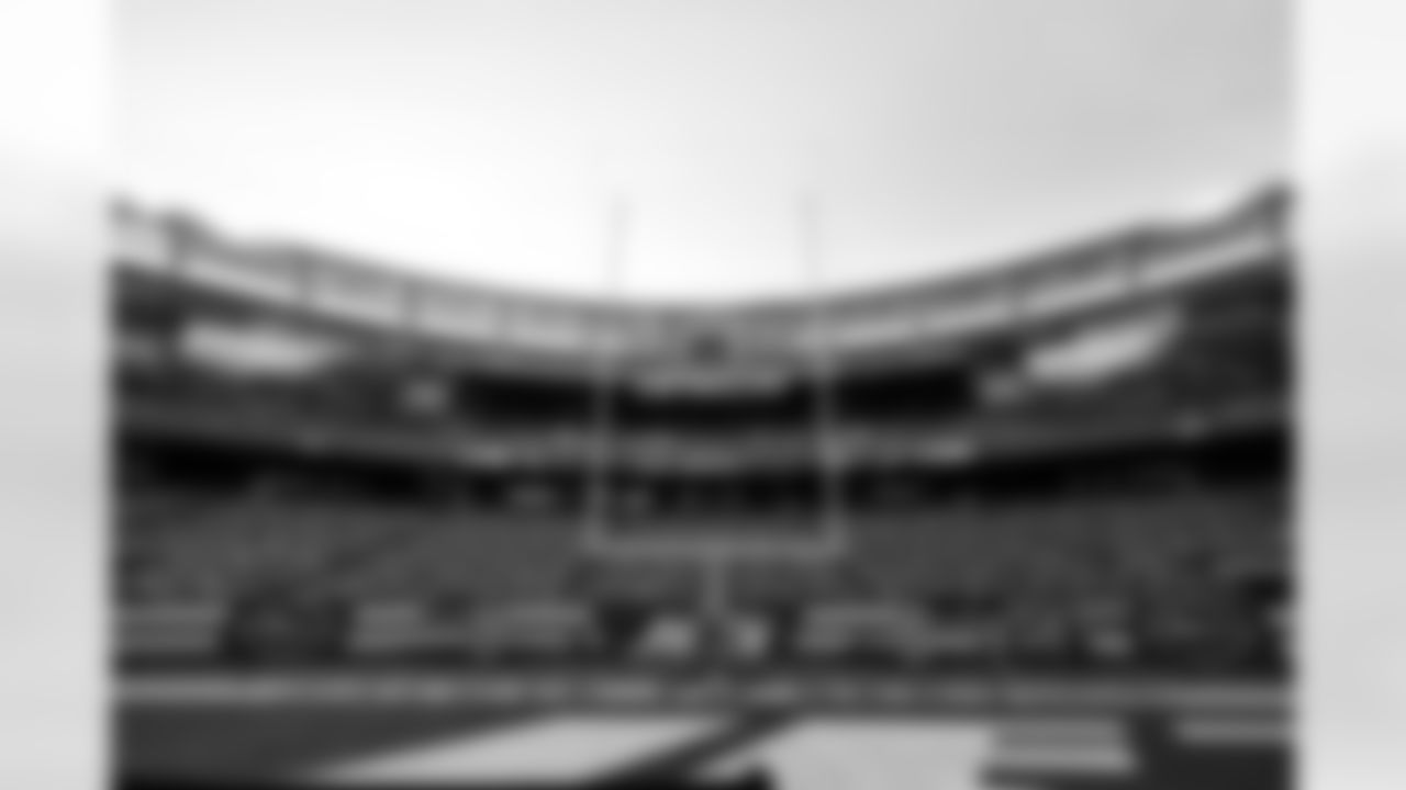 The stadium before a NFL football game between the Cleveland Browns and New York Jets on November 9, 2025 at MetLife Stadium.