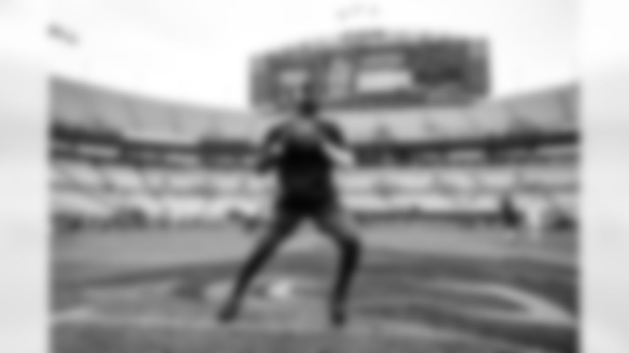 Quarterback Shedeur Sanders (12) before a preseason NFL football game between the Cleveland Browns and Carolina Panthers on August 8, 2025 at Bank of America Stadium. The Browns won 30-10.