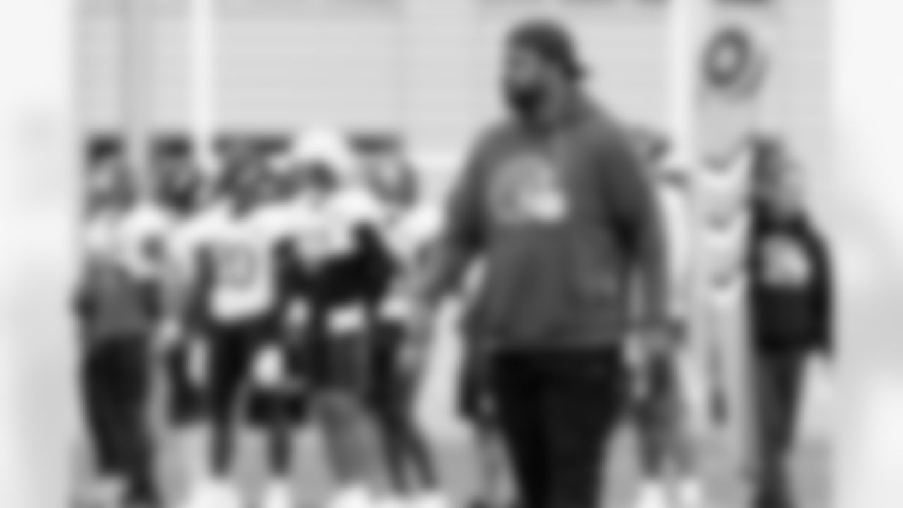 Assistant Defensive Line Coach Adam Morris during practice at CrossCountry Mortgage Campus on October 15, 2025.