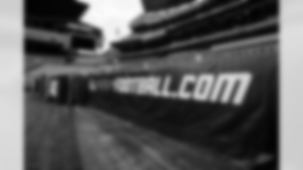 The stadium before a preseason NFL football game between the Los Angeles Rams and Cleveland Browns on August 23, 2025 at Huntington Bank Field.
