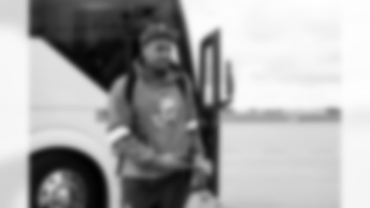 Wide receiver Cedric Tillman (19) travels to Las Vegas on November 22, 2025.