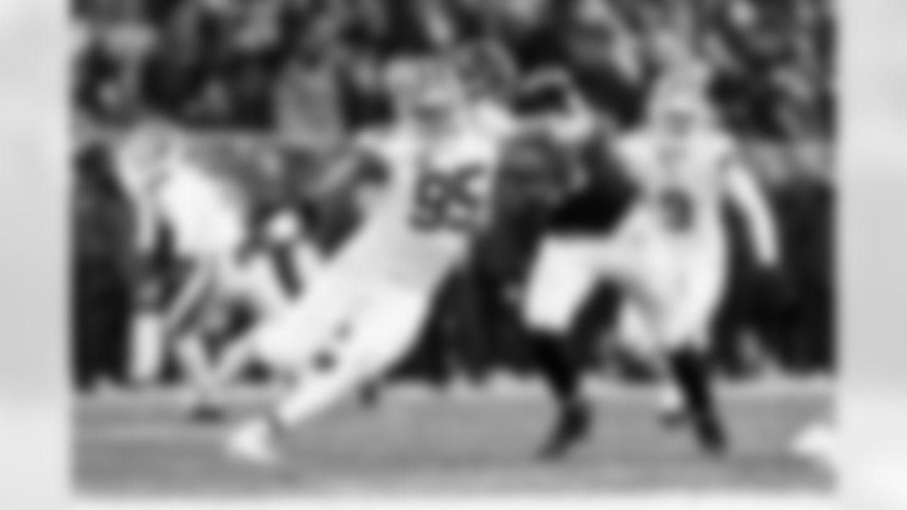 Defensive end Myles Garrett (95) during a NFL football game between the Cleveland Browns and Chicago Bears on December 14, 2025 at Soldier Field.