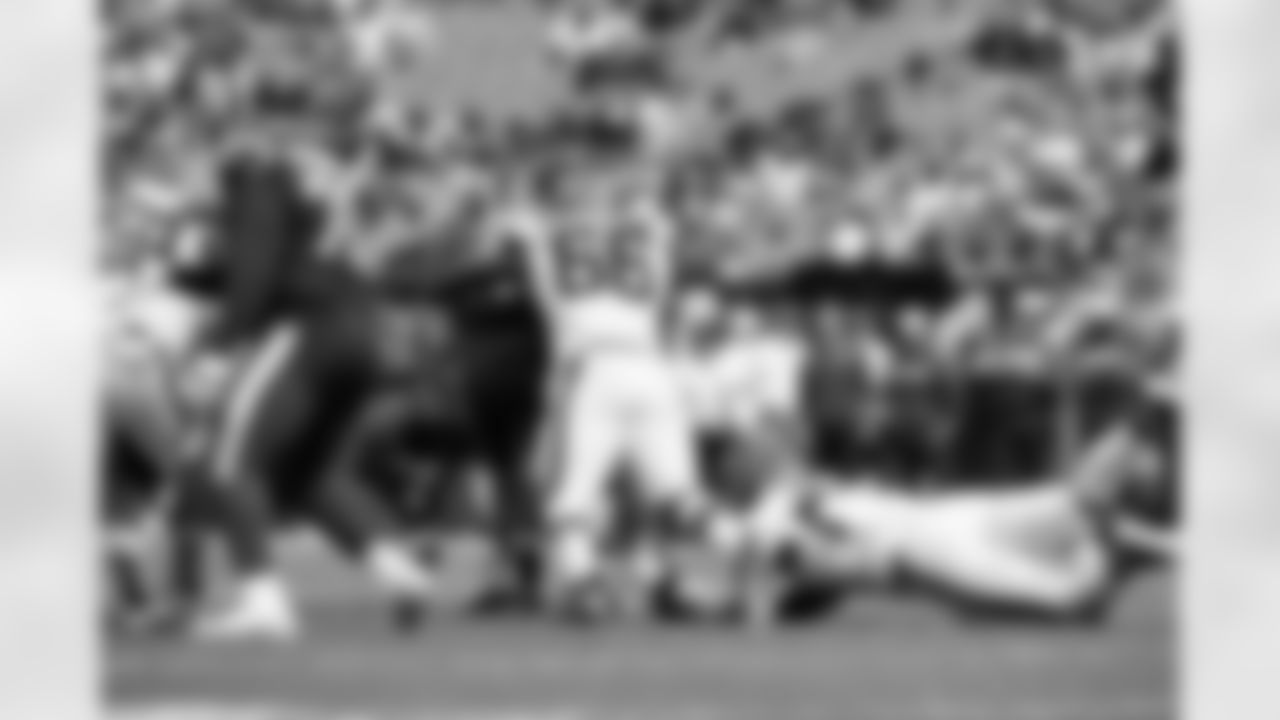 Defensive lineman Adin Huntington (66) during a preseason NFL football game between the Los Angeles Rams and Cleveland Browns on August 23, 2025 at Huntington Bank Field.The Browns won 19-17.