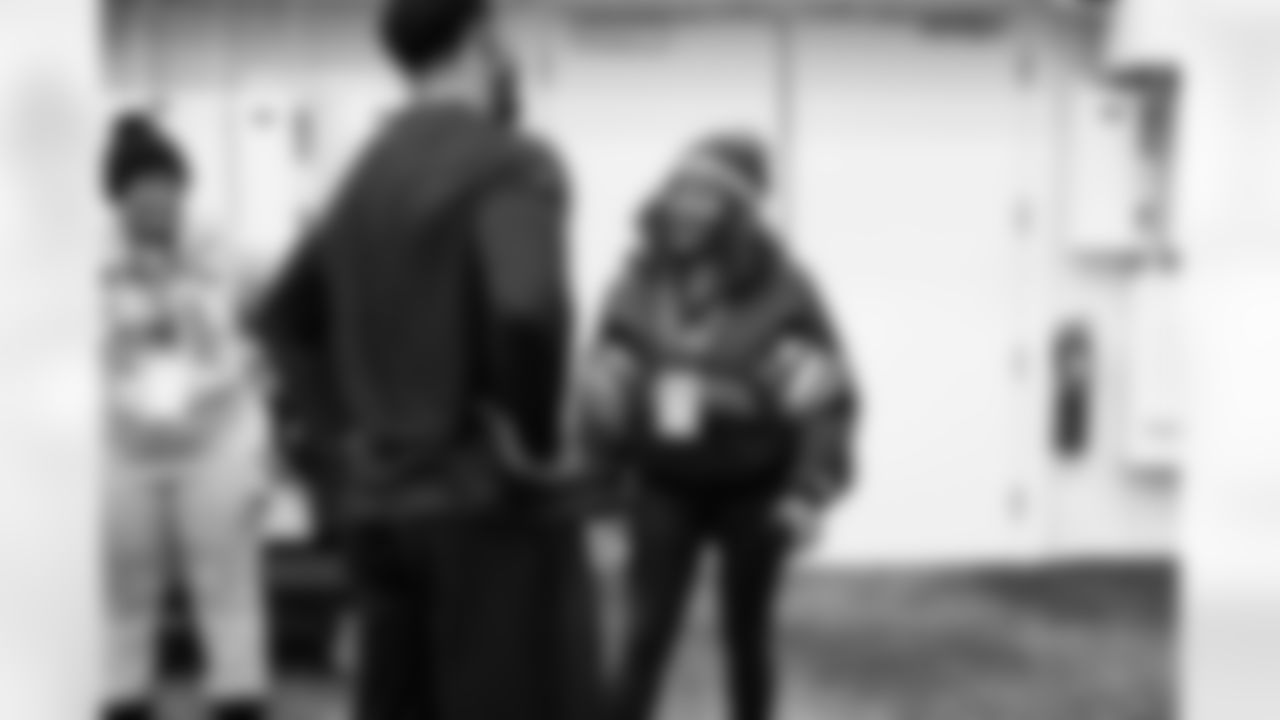 Defensive end Myles Garrett (95) donated Big Fig mattresses to Project ACT at CrossCountry Mortgage Campus on December 23, 2025.