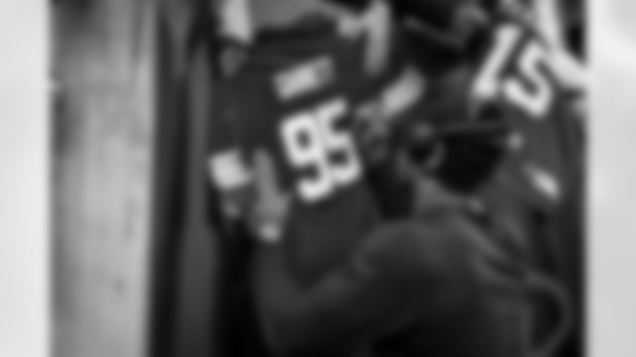 Defensive end Myles Garrett (95) before a NFL football game between the Cleveland Browns and Cincinnati Bengals on January 7, 2024 at Paycor Stadium.