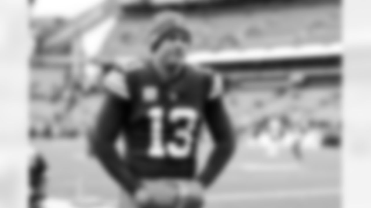 Punter Corey Bojorquez (13) before a NFL football game between the Baltimore Ravens and Cleveland Browns on November 16, 2025 at Huntington Bank Field.