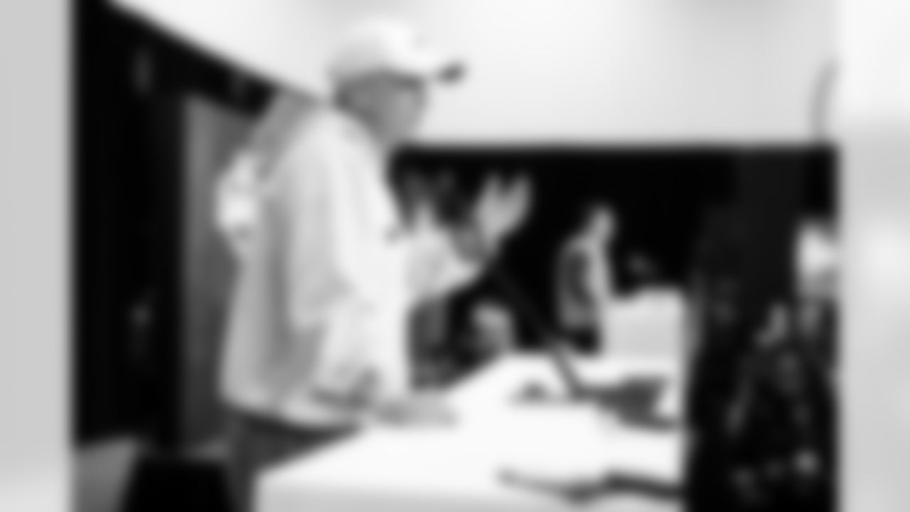 Head Coach Todd Monken speaks to the media at the 2026 NFL Combine on February 25, 2026 in Indianapolis, Indiana.