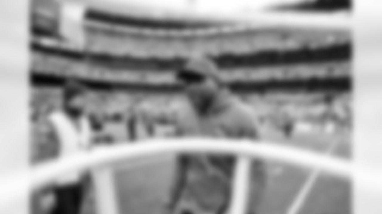 Cornerbacks Coach Brandon Lynch before a NFL football game between the Baltimore Ravens and Cleveland Browns on November 16, 2025 at Huntington Bank Field.