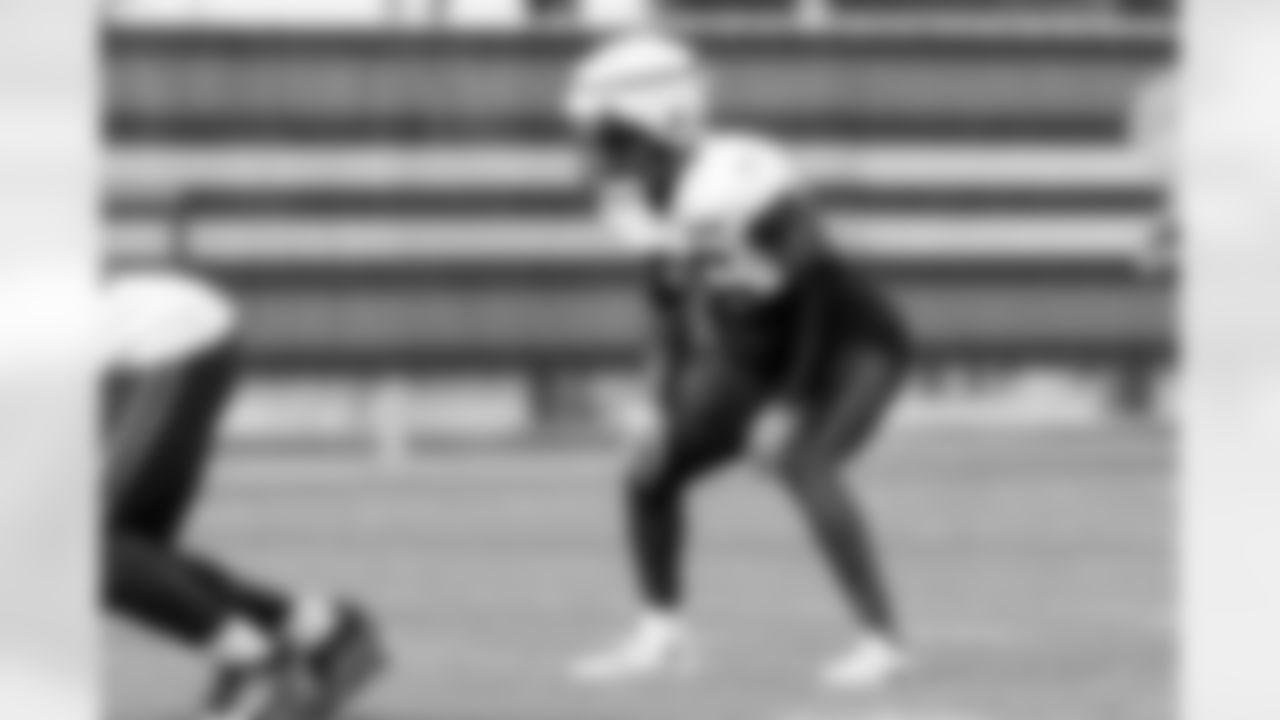 Linebacker Eugene Asante (36) during practice at CrossCountry Mortgage Campus on October 15, 2025.