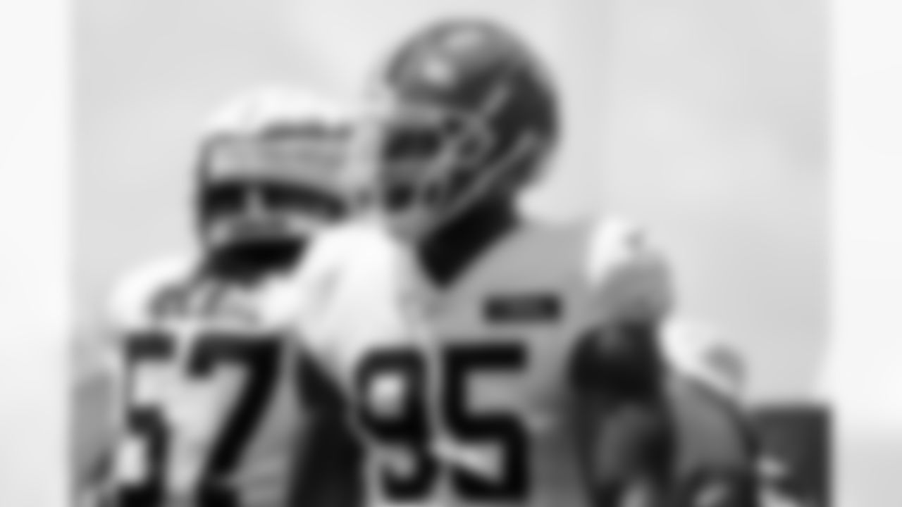 Defensive end Myles Garrett (95) during Day 5 of Training Camp at CrossCountry Mortgage Campus on July 28, 2025.