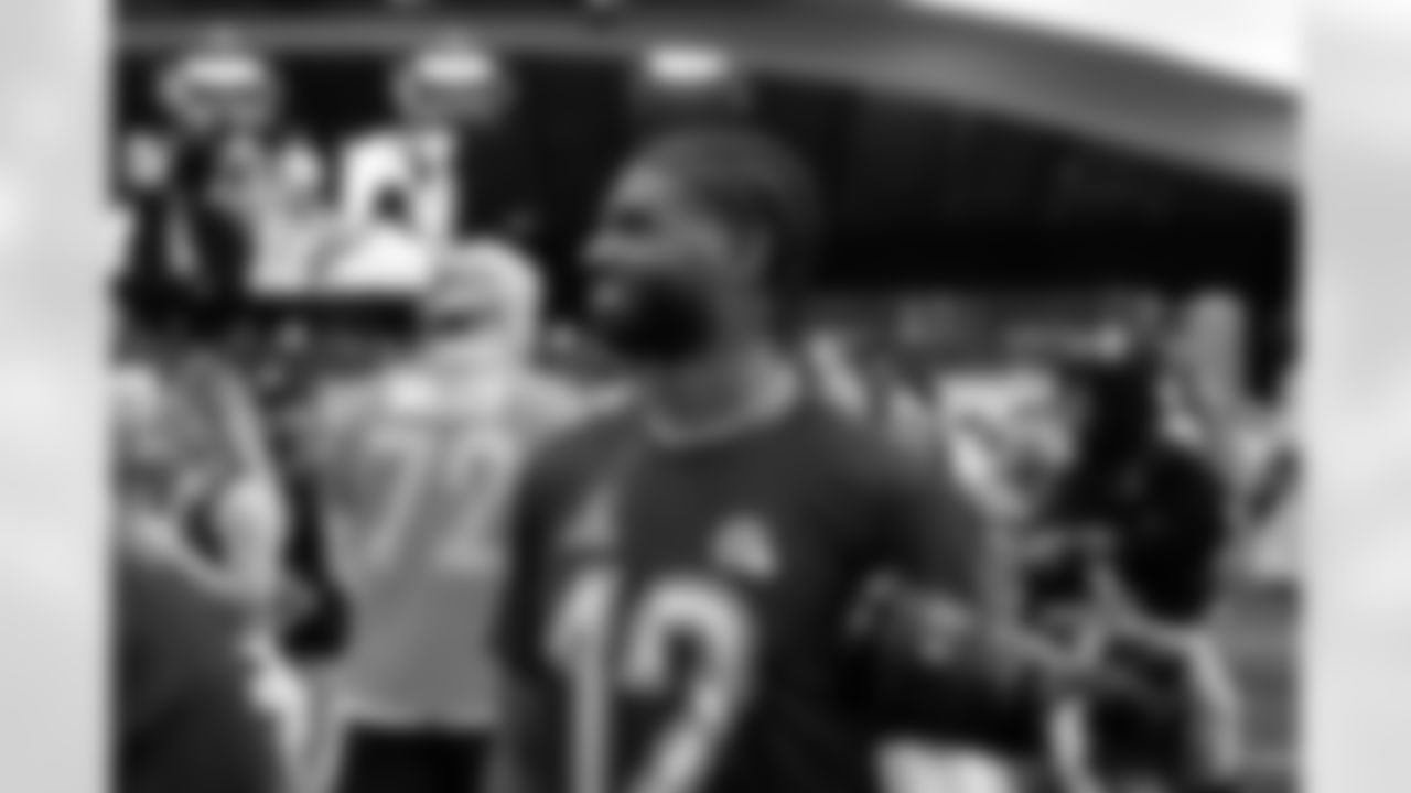 Quarterback Shedeur Sanders (12) after the 2026 Pro Bowl Games at the Moscone Center in San Francisco on February 3, 2026.