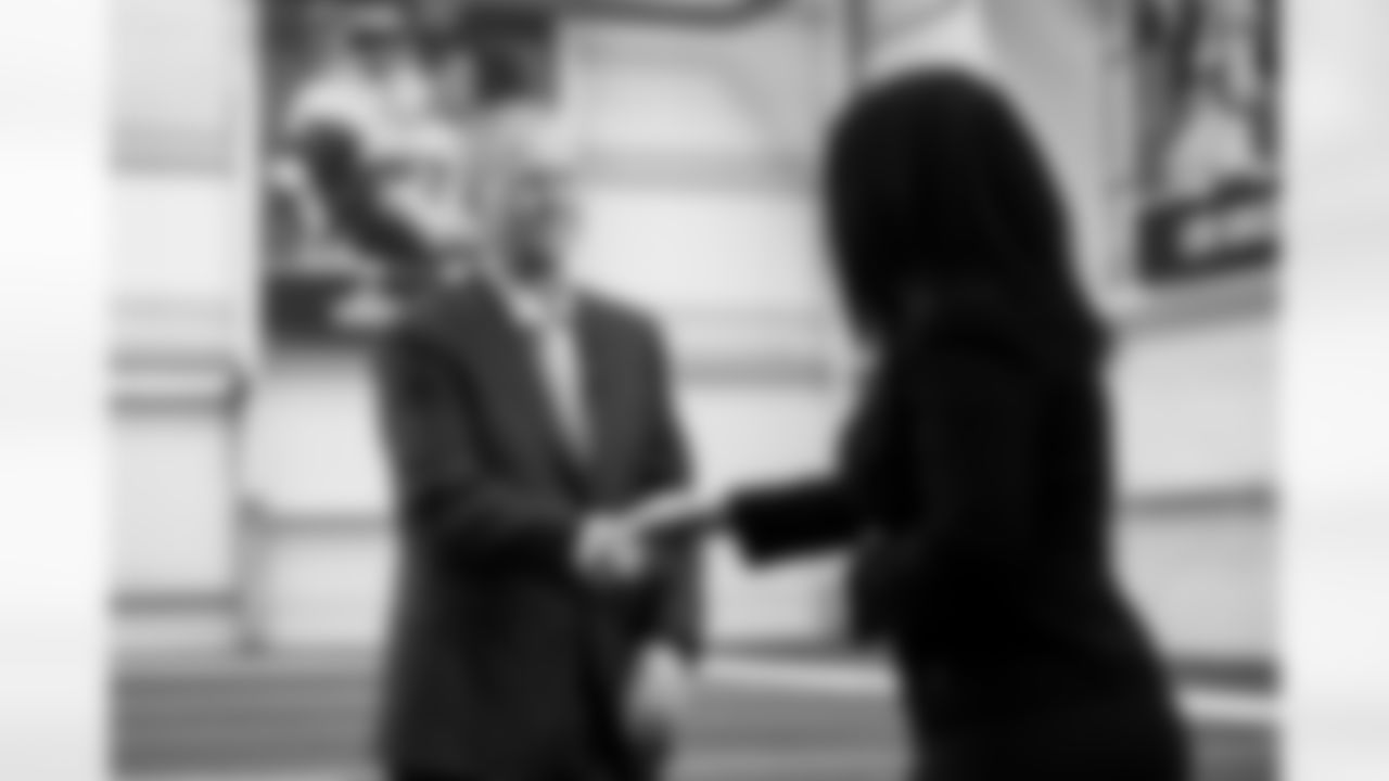 Head Coach Todd Monken speaks to the media after his introductory press conference at CrossCountry Mortgage Campus on February 3, 2026.