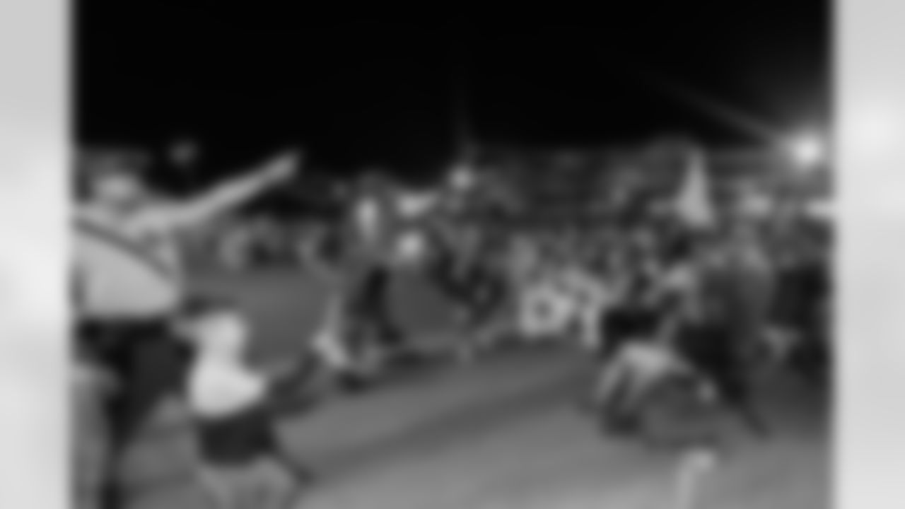 TAMPA, FL - November 23, 2025 - Captain Fear during the Watch Party at Armature Works during the game between the Tampa Bay Buccaneers and the Los Angeles Rams. Photo By Doug DeFelice/Tampa Bay Buccaneers