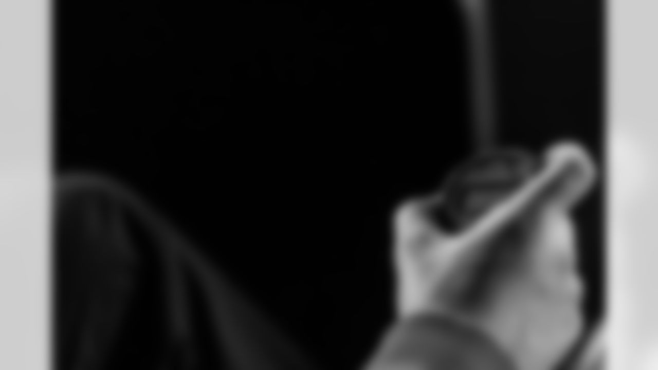 INDIANAPOLIS, IN - February 26, 2026 - The 2026 NFL Combine at Lucas Oil Stadium. Photo By Tori Richman/Tampa Bay Buccaneers