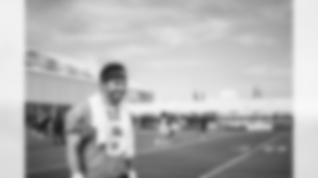TAMPA, FL - July 23, 2025 - Quarterback Baker Mayfield #6 of the Tampa Bay Buccaneers during 2025 Training Camp at AdventHealth Training Center. Photo By Tori Richman/Tampa Bay Buccaneers