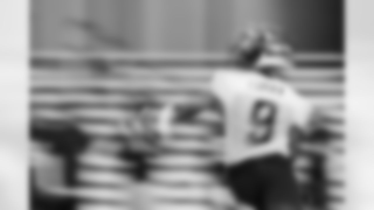 TAMPA, FL - May 10, 2025 - Wide Receiver Emeka Egbuka #9 of the Tampa Bay Buccaneers during rookie minicamp practice. Photo By Kyle Zedaker/Tampa Bay Buccaneers
