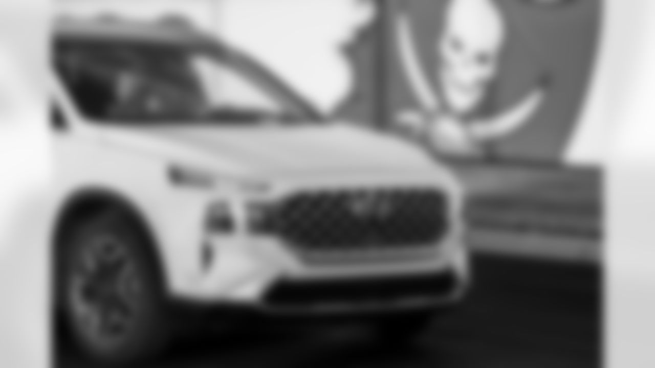 TAMPA, FL - November 25, 2025 - Hyundai vehicle during Turkey Time with the O-Line. Photo By Kyle Zedaker/Tampa Bay Buccaneers