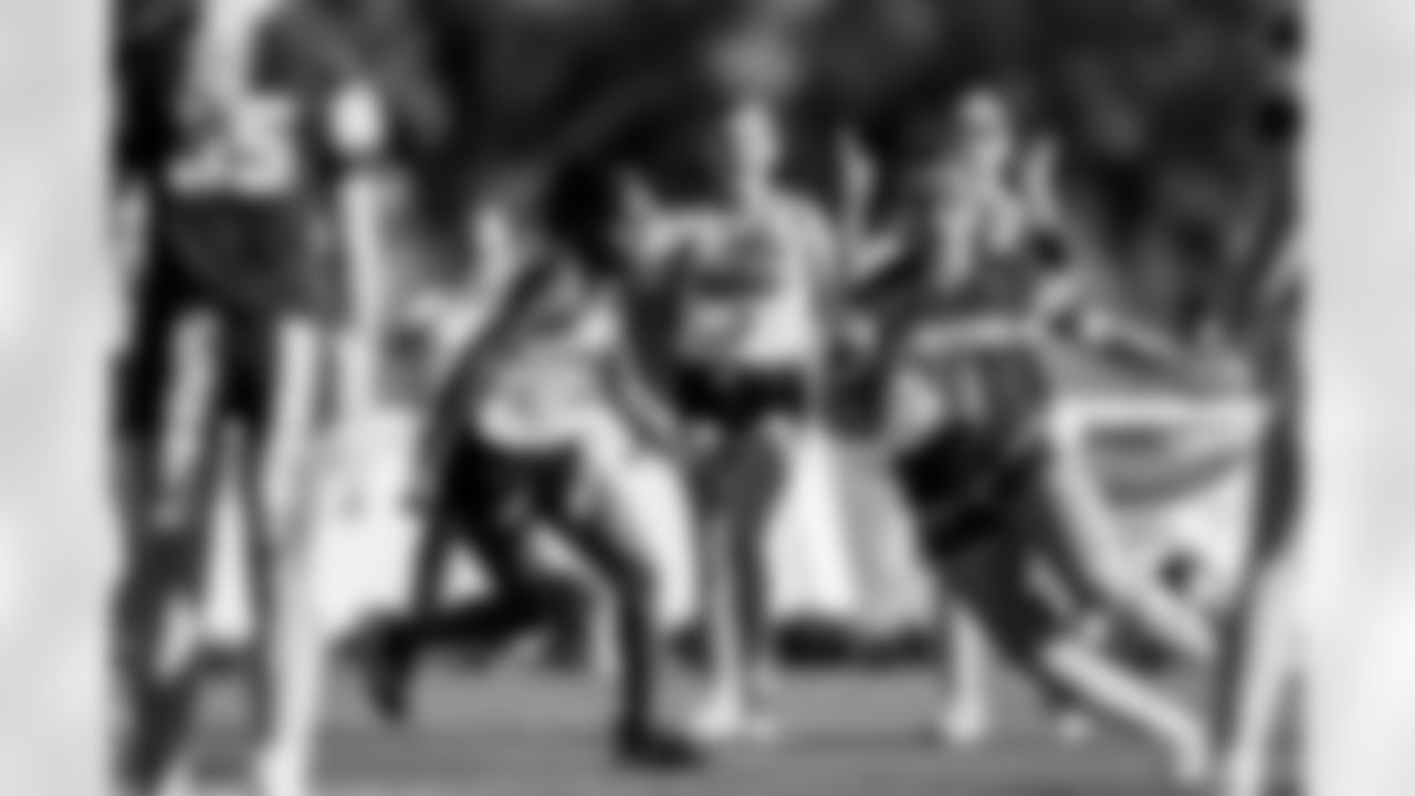 TAMPA, FL - February 10, 2026 - The 2026 Girls Flag Football Preseason Classic at AdventHealth Training Center. Photo By Tori Richman/Tampa Bay Buccaneers