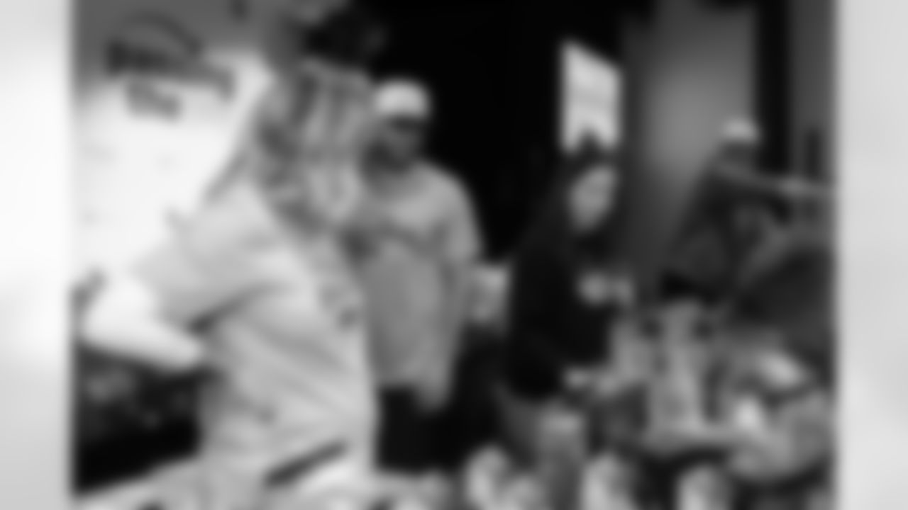 TAMPA, FL - December 16, 2025 - The Baker and Emily Mayfield Foundation's annual 'Passing The Joy' event. Photo By Doug DeFelice/Tampa Bay Buccaneers